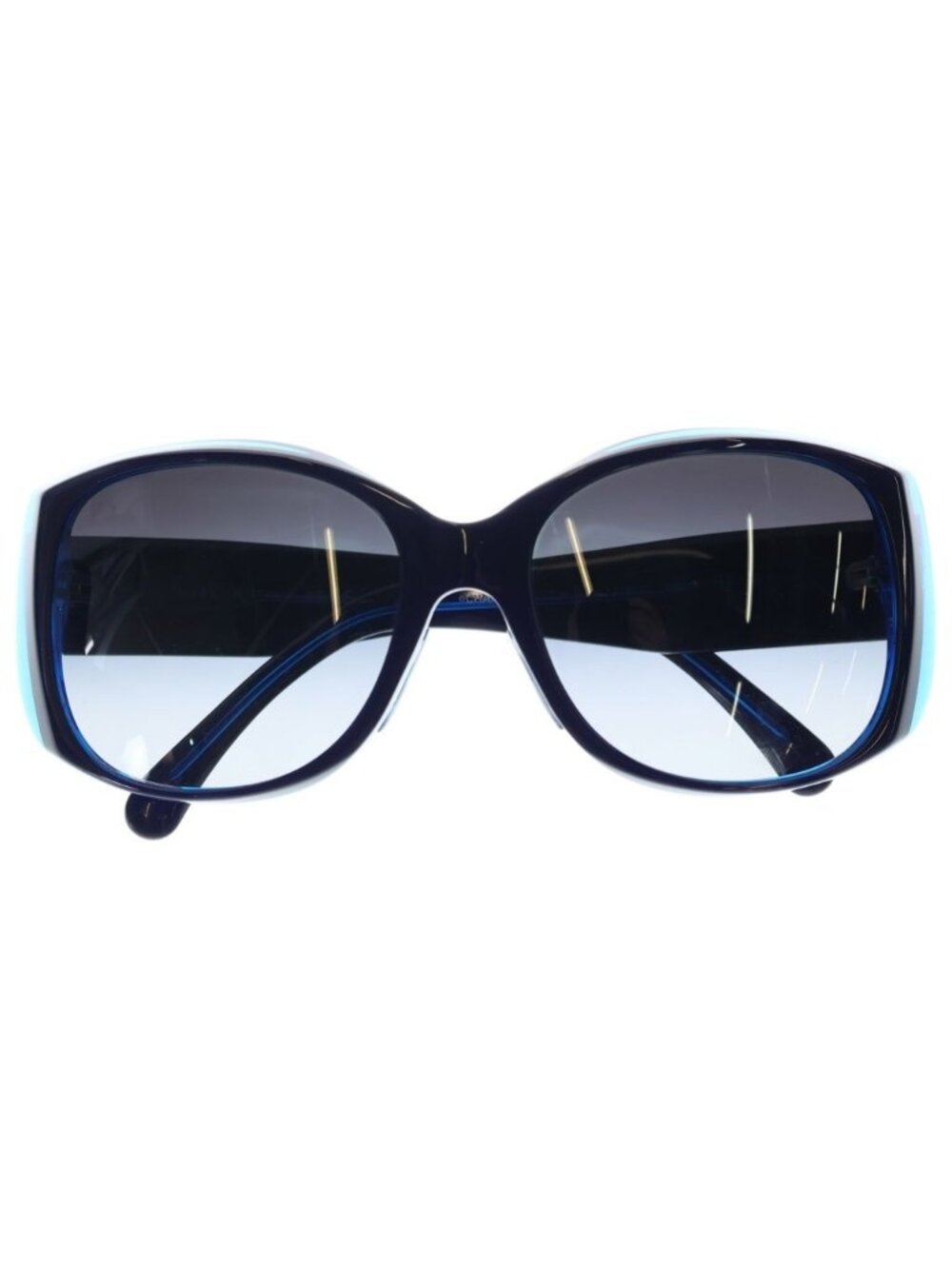 Chanel CC Logo Sunglasses Blue Purple Eyewear